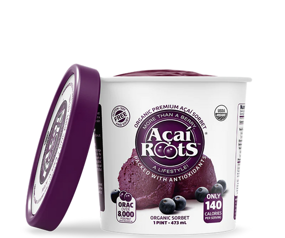 Açaí Roots Organic Acai Sorbet Pint Frozen 473 ml