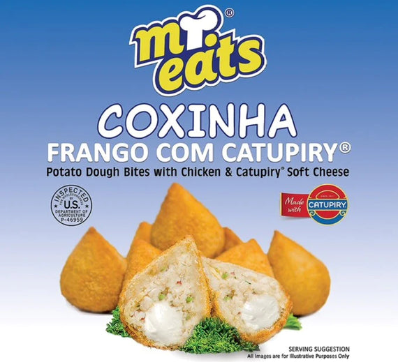 Mr. Eats Coxinha de Frango com Queijo Catupiry Mr. Eats - Brazilian Chicken Croquettes with Catupiry Soft Cheese 300g