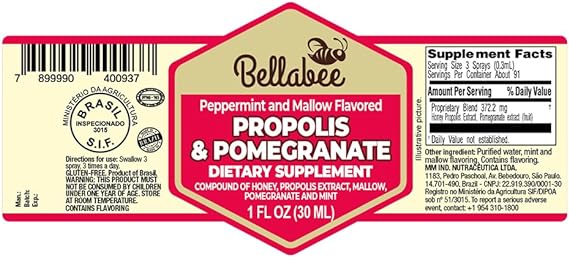 Propolis & Pomegranate - Propolis Spray 30 ml - Bella Bee