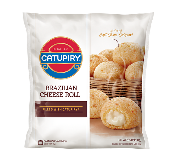 Pão de Queijo Recheado com CATUPIRY  - Congelado - (Pao de Queijo) Cheese Bread Brazilian Catupiry Frozen)